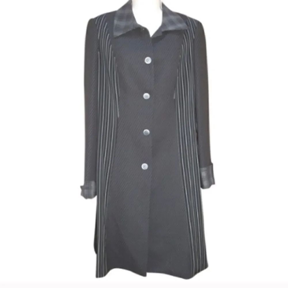 NWOT Alberto Makali Black Long Dress Coat